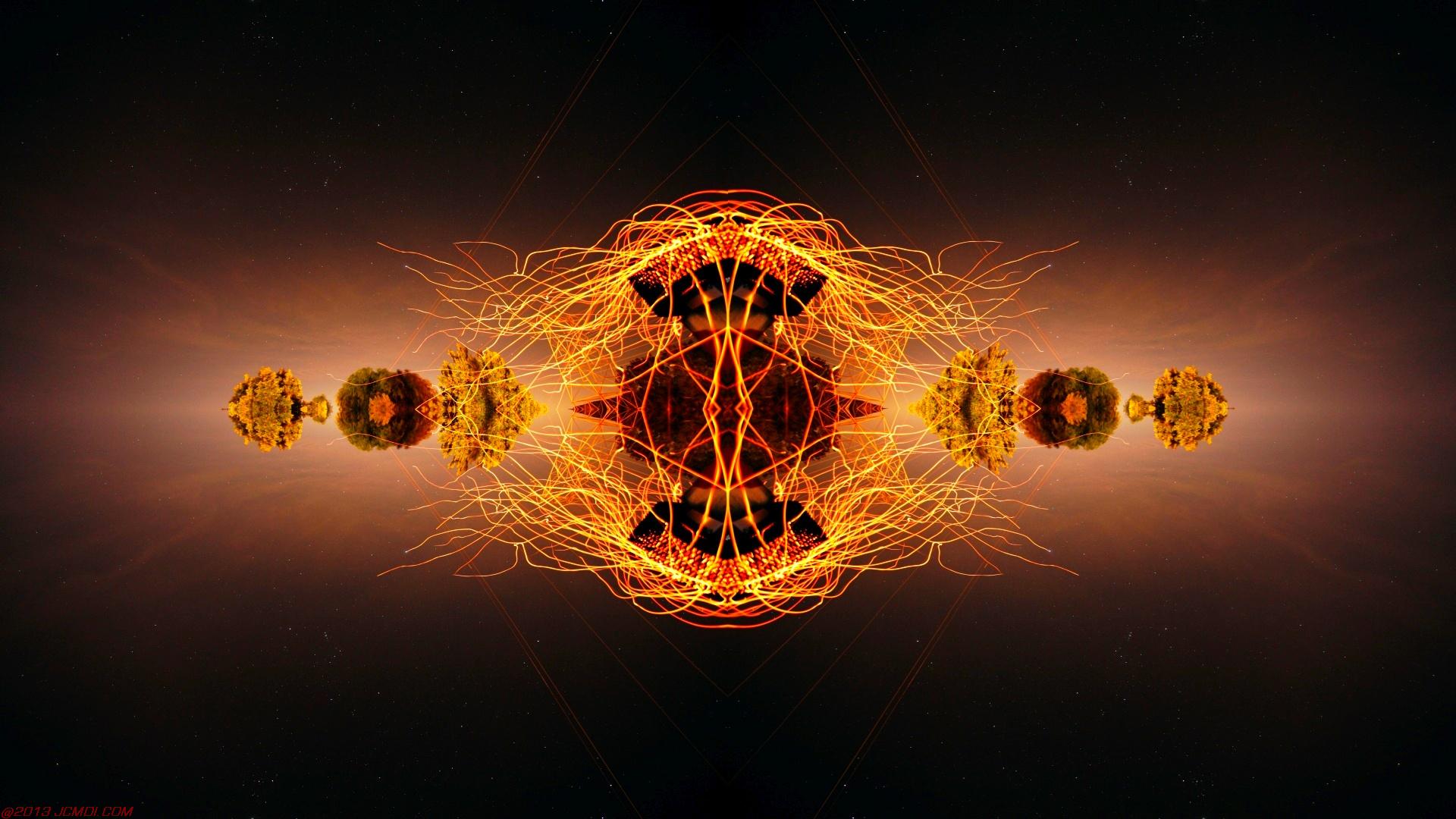Chimney Sparks Abstract Artwork Timelapse Still Images